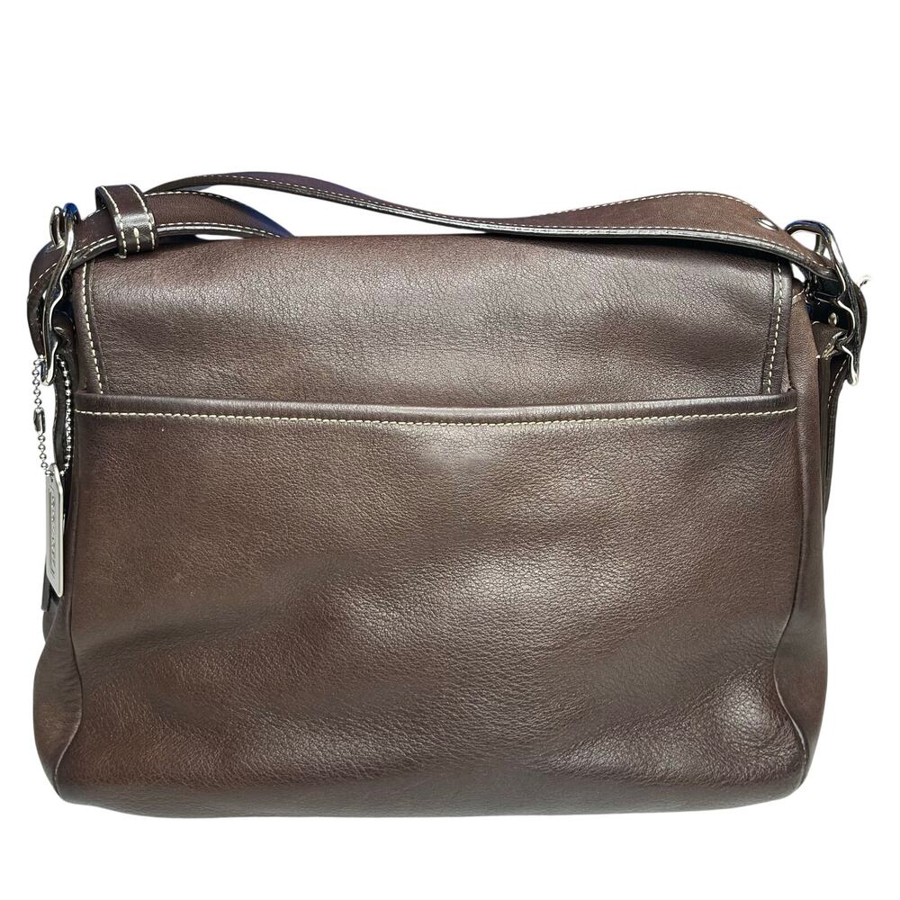 Coach Vintage Legacy Saddle Flap Crossbody Messenger Bag Brown Chocolate. - Picture 5 of 16